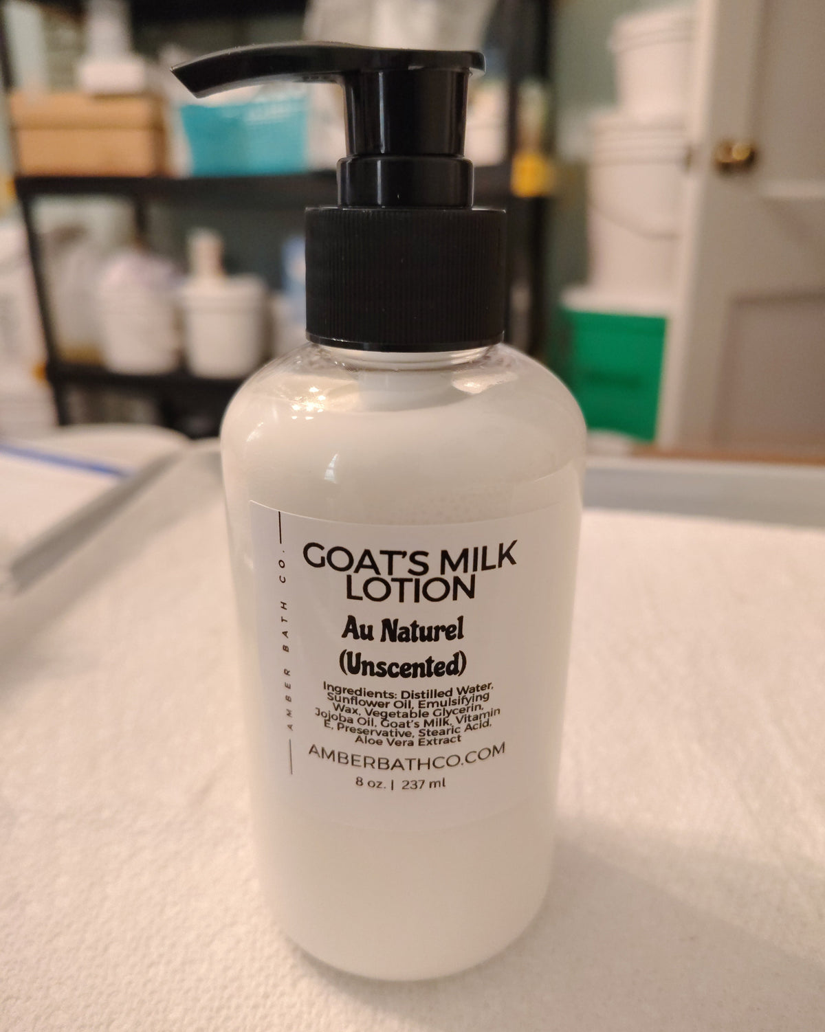 Goat's Milk Lotion | Au Naturel (Unscented) | 8 oz. Pump