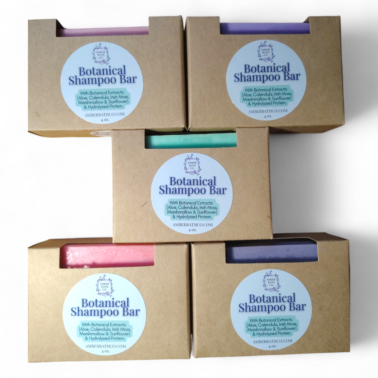 Shampoo Bars | Botanical Extracts | 4 oz. | Choice of Scent