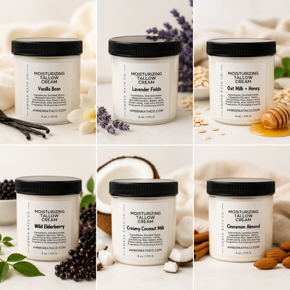 Tallow Body Butter | 6.5 oz. | Silky + Non-Greasy | Choice of Scent