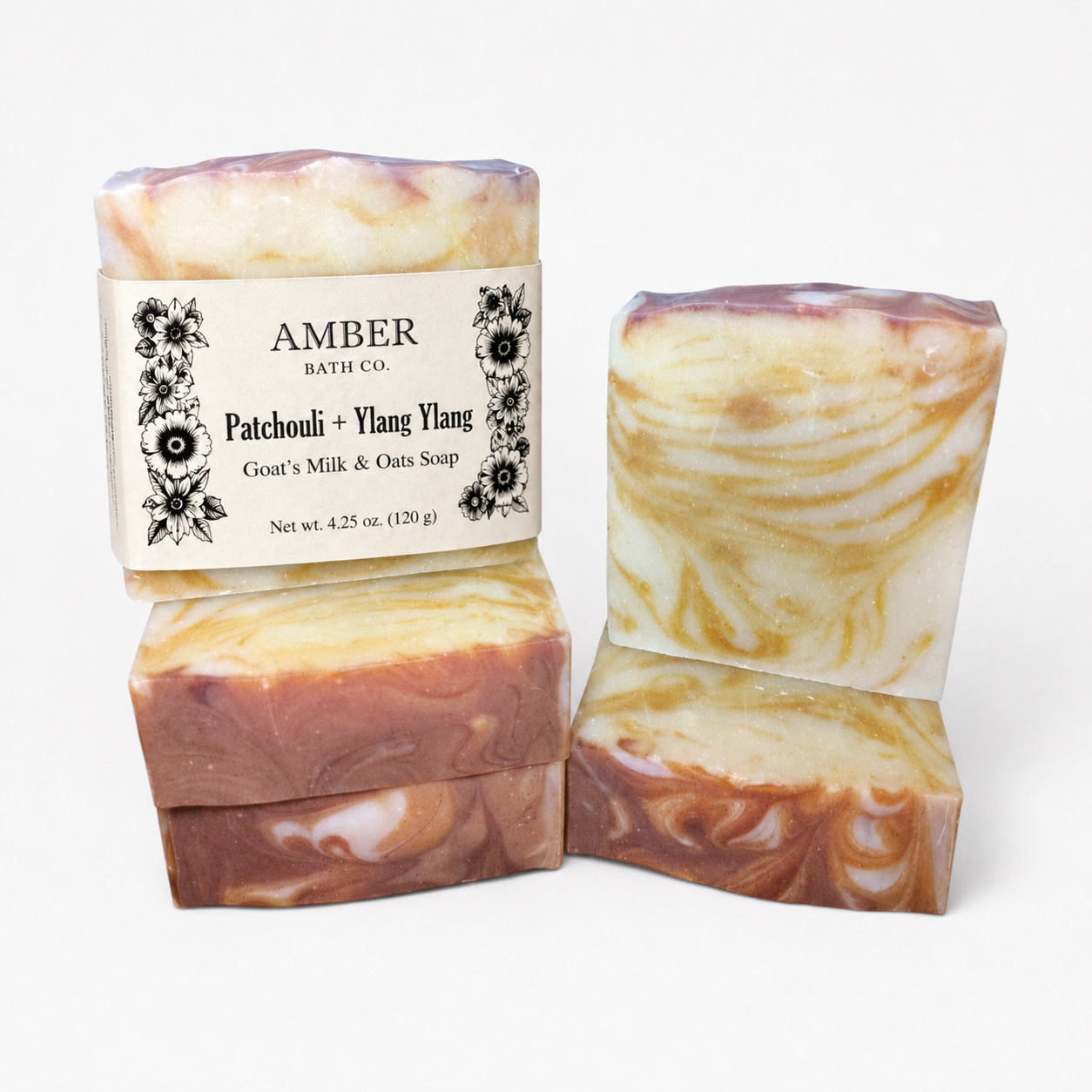 Patchouli + Ylang Ylang | Essential Oil, Turmeric + Goat's Milk Soap