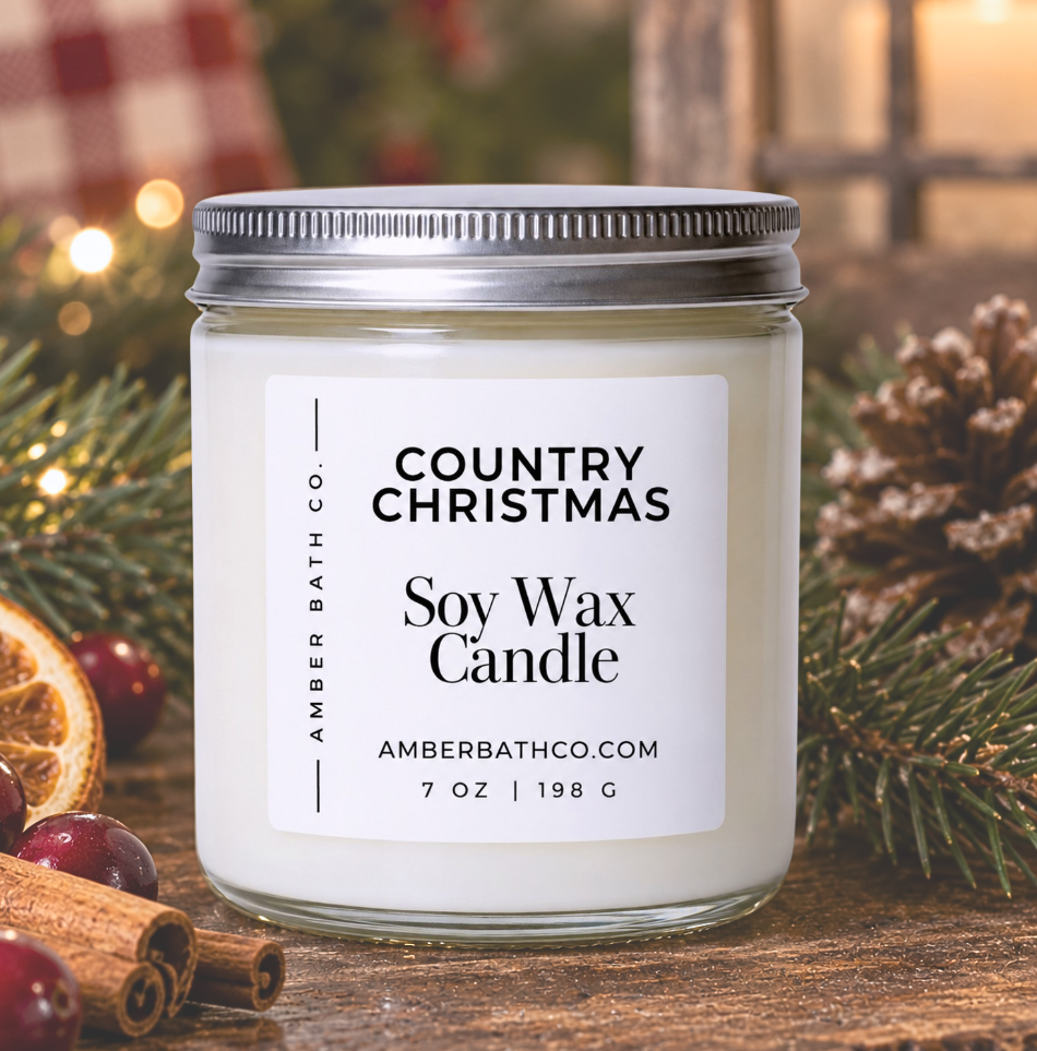 Country Christmas Soy Candle | 7 oz.