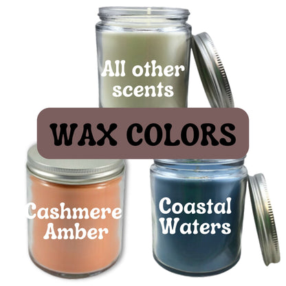soy candles color options