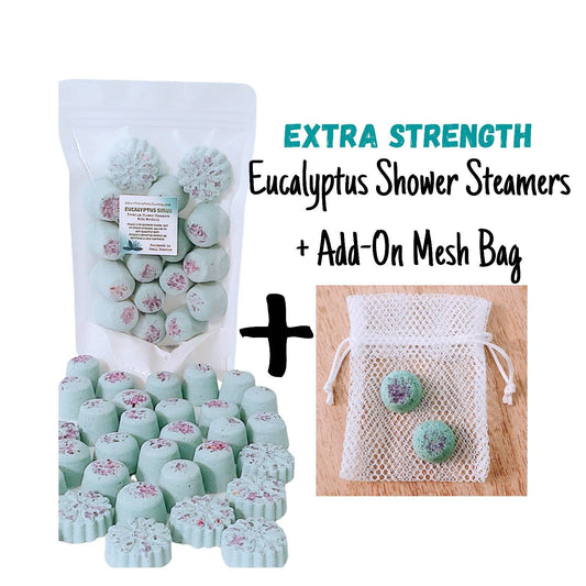Extra Strength Eucalyptus Shower Steamers - Amber Bath Co.