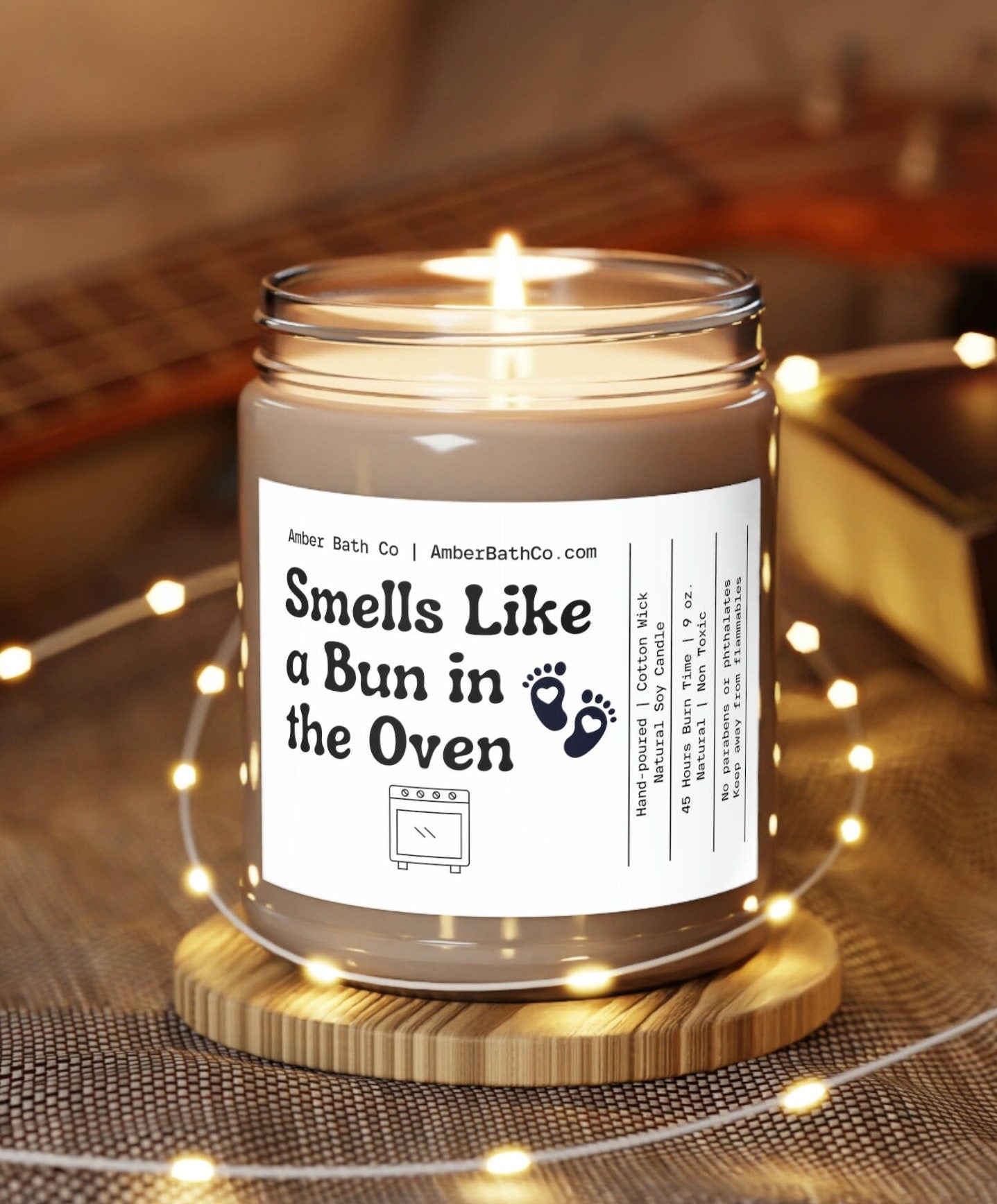 Bun in the Oven Candle